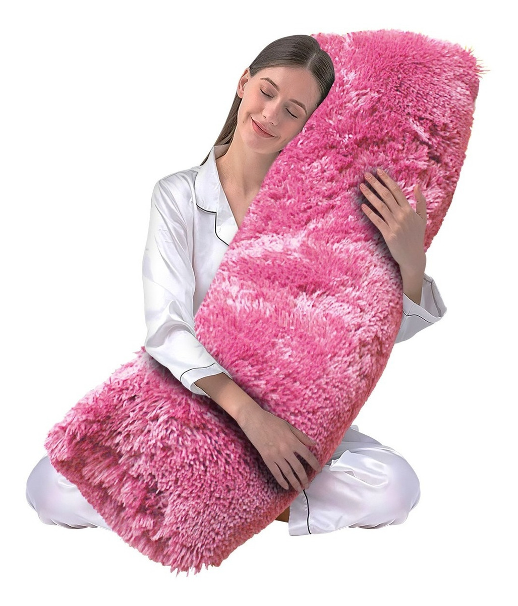 Almohada Cojín Pelo Largo Suave Decorativo Abrazable Grande