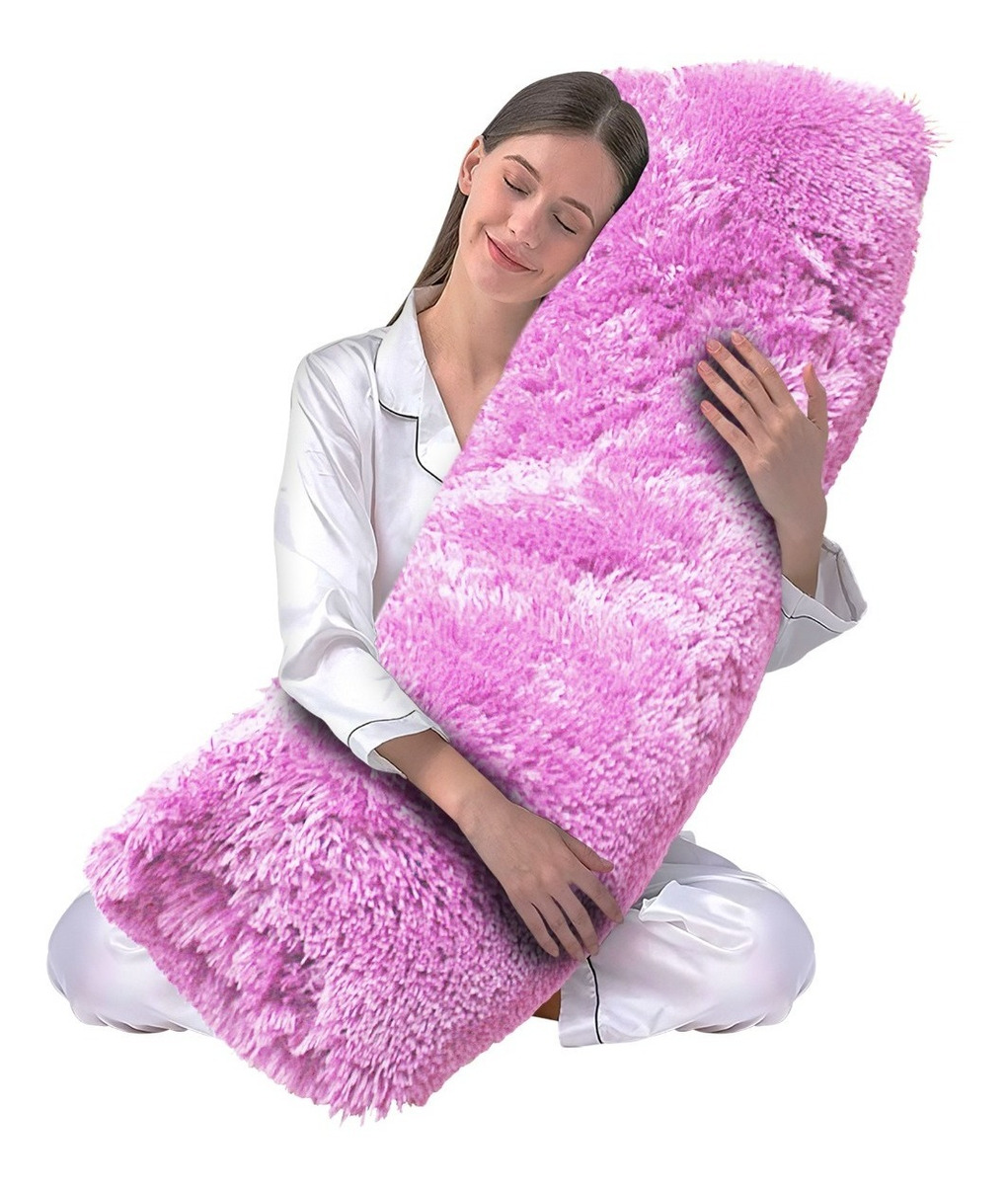 Almohada Cojín Pelo Largo Suave Decorativo Abrazable Grande