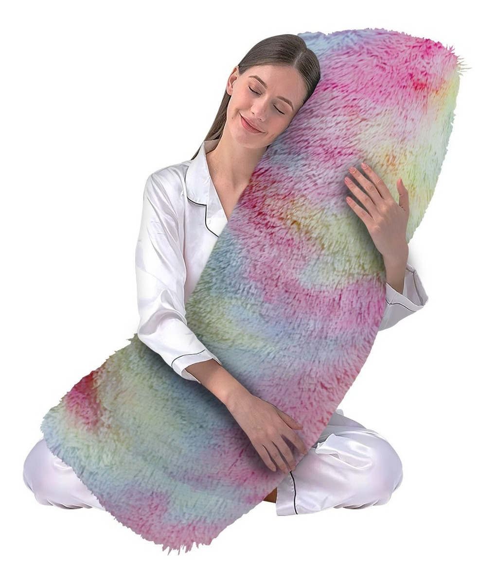 Almohada Cojín Pelo Largo Suave Decorativo Abrazable Grande