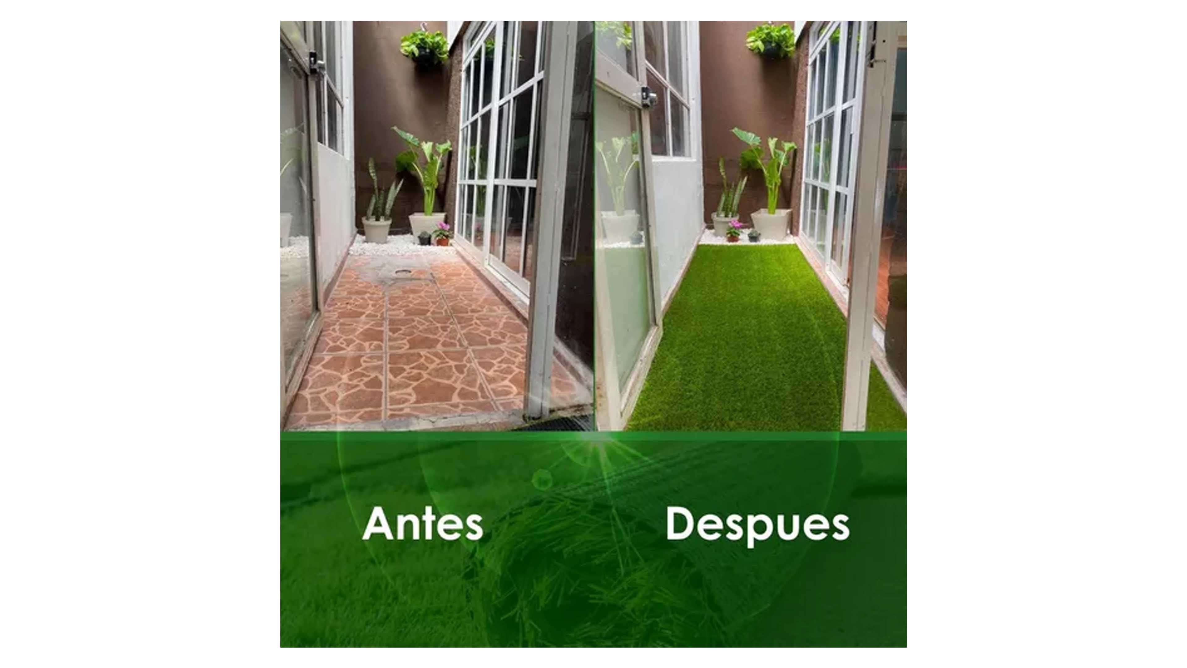 Pasto Sintetico Artificial Para Jardin 30 mm de espesor Landscaping 2 metros cuadrados 