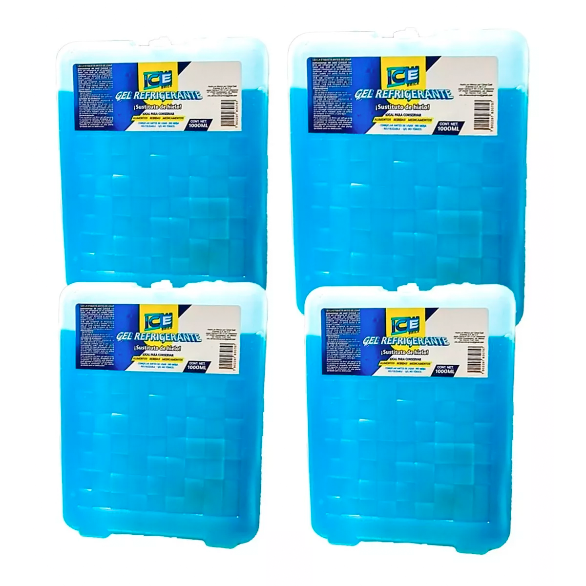 Susituto de Hielo GEL Refrigerante 1000ml 4piezas