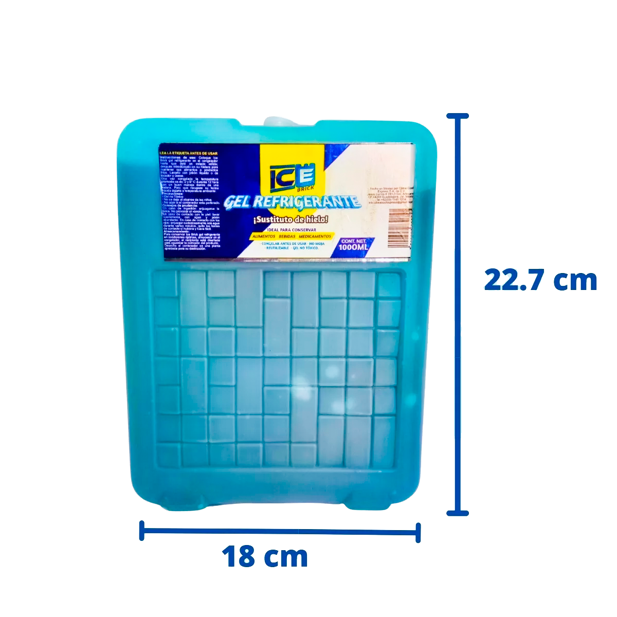 Susituto de Hielo GEL Refrigerante 1000ml 4piezas