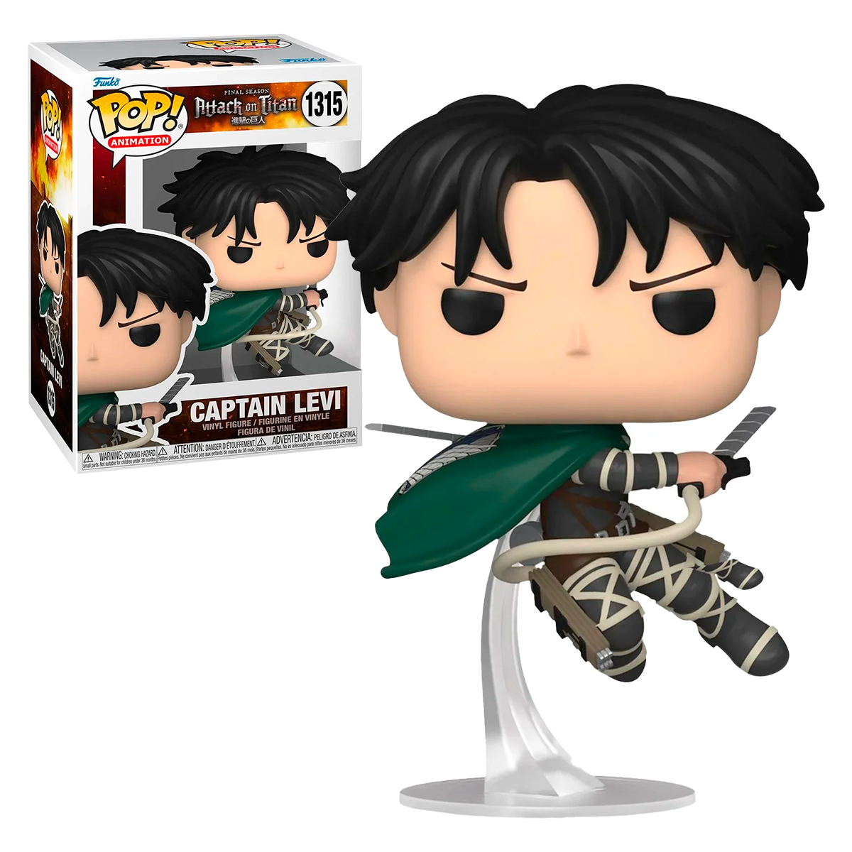 Funko Pop Capitan Levi Ackerman #1315 Exclusivo Attack On Titan Anime Original