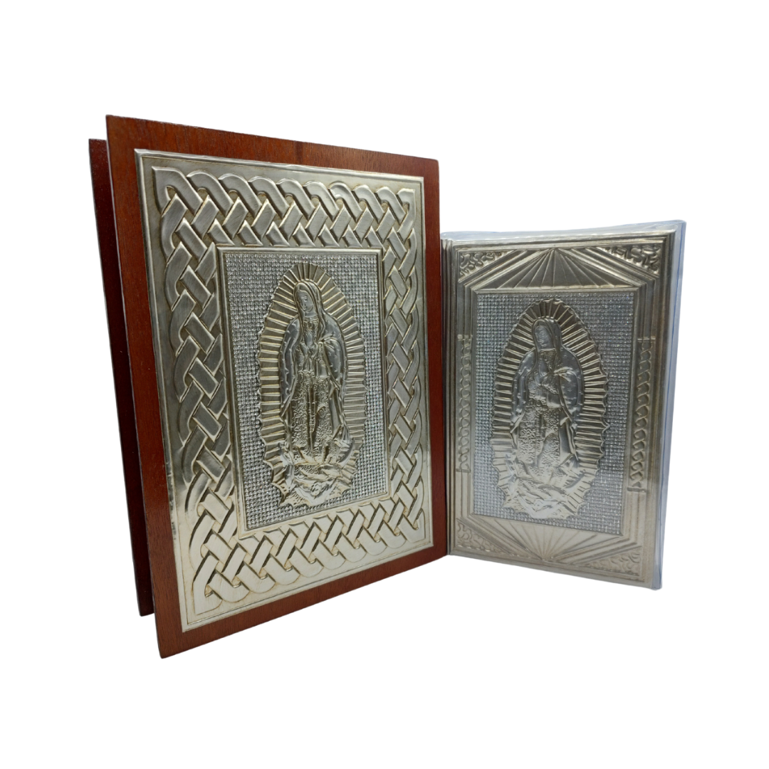 Biblia Latinoamericana Con Caja De Madera Virgen Guadalupe