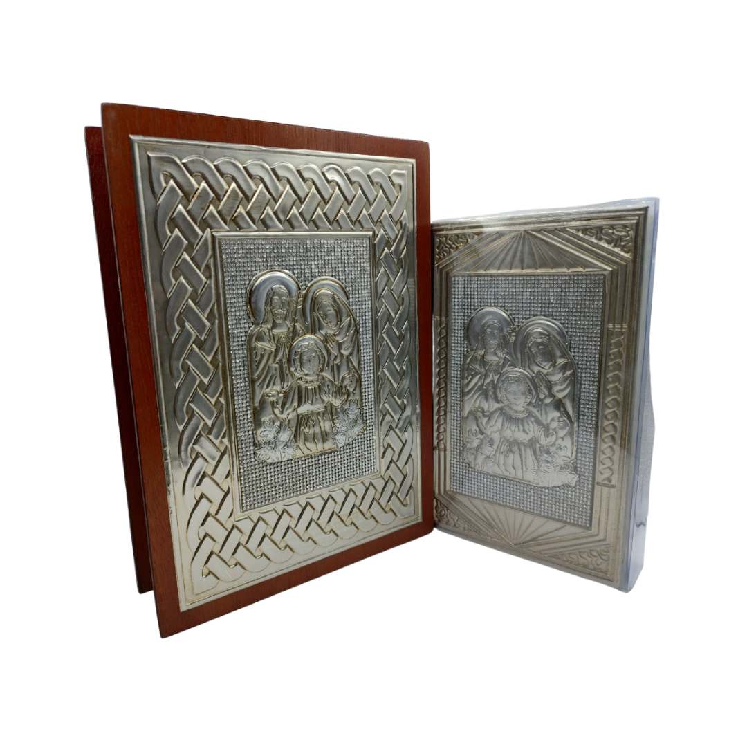 Biblia Latinoamericana Con Caja De Madera Sagrada Familia