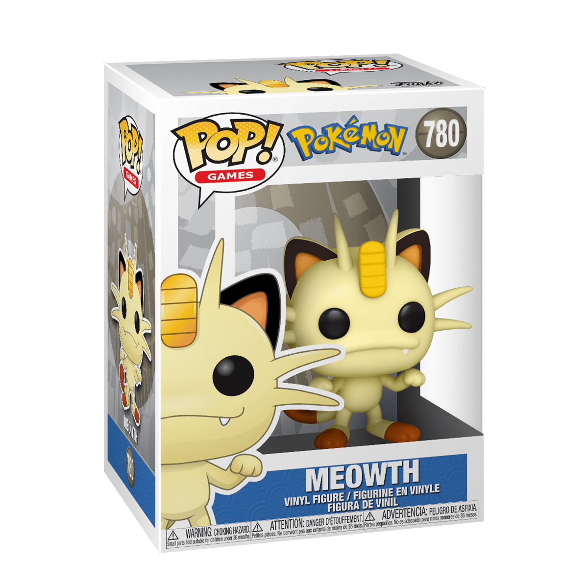 Funko Pop Meowth #780 Pokedex 52 Pokemon Videojuego Anime Manga Figura Original