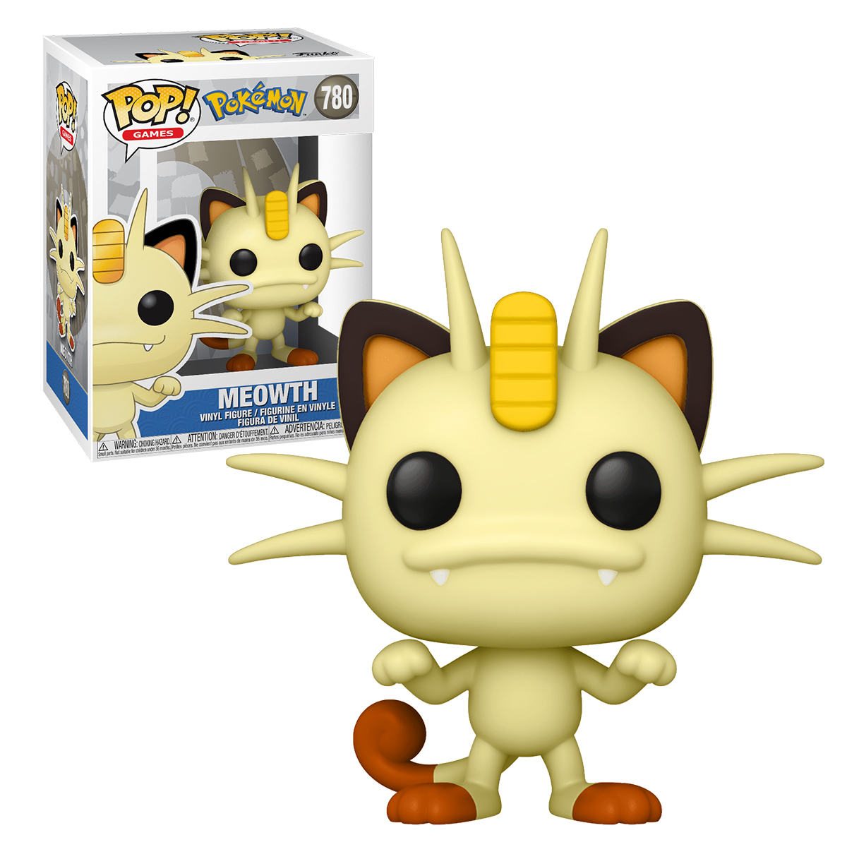 Funko Pop Meowth #780 Pokedex 52 Pokemon Videojuego Anime Manga Figura Original