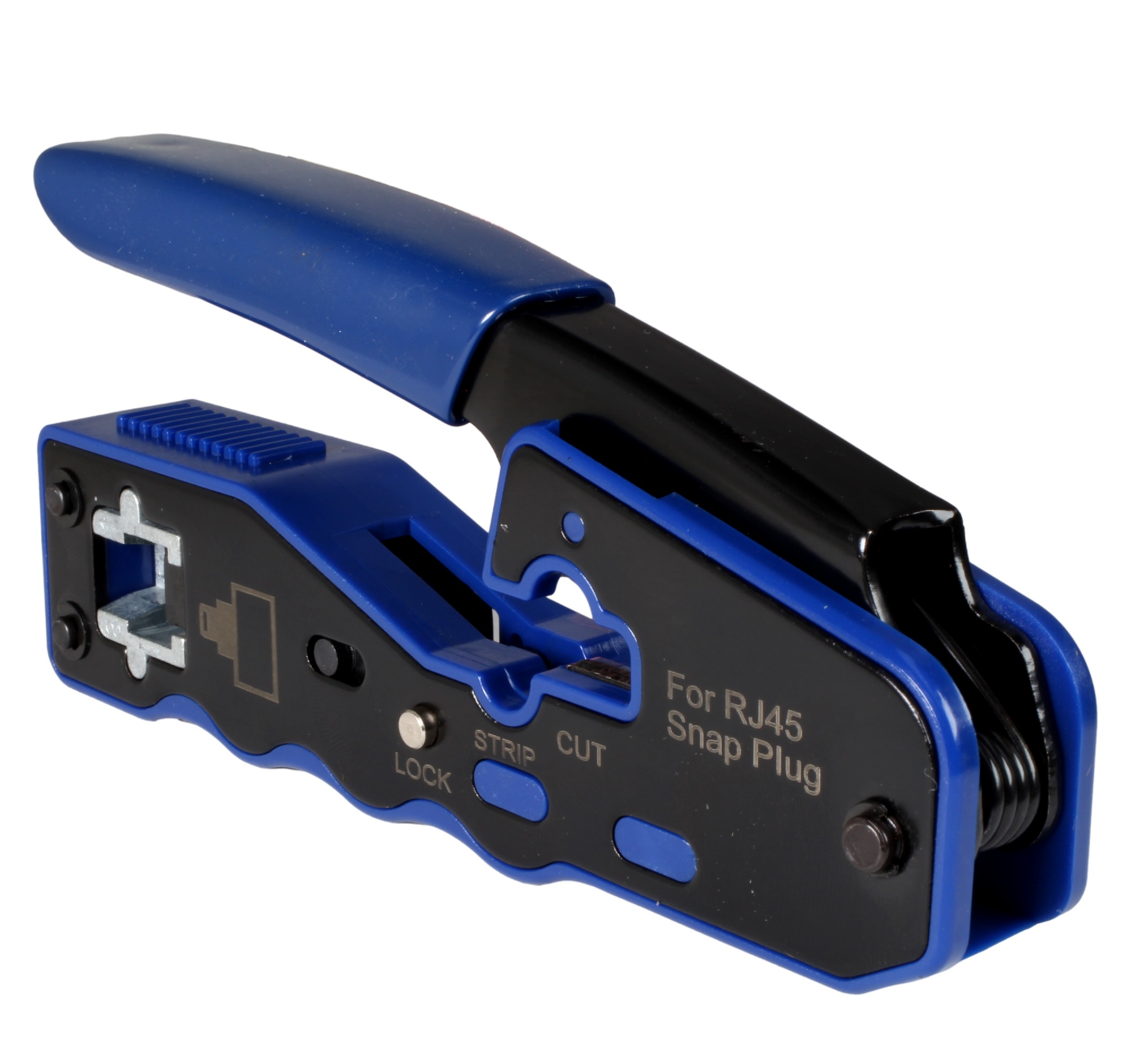 Pinza Ponchadora Plug Rj45 Pass Through Mango Antiderrapante