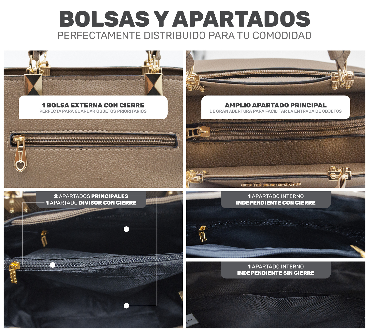 BOLSA DE MANO PARA MUJER BOLSO DE MODA AL HOMBRO CROSSBODY ELEGANTE CASUAL