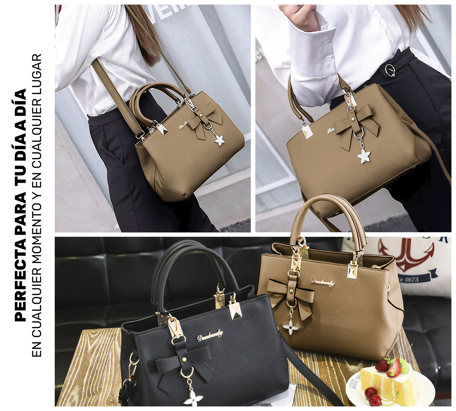 BOLSA DE MANO PARA MUJER BOLSO DE MODA AL HOMBRO CROSSBODY ELEGANTE CASUAL