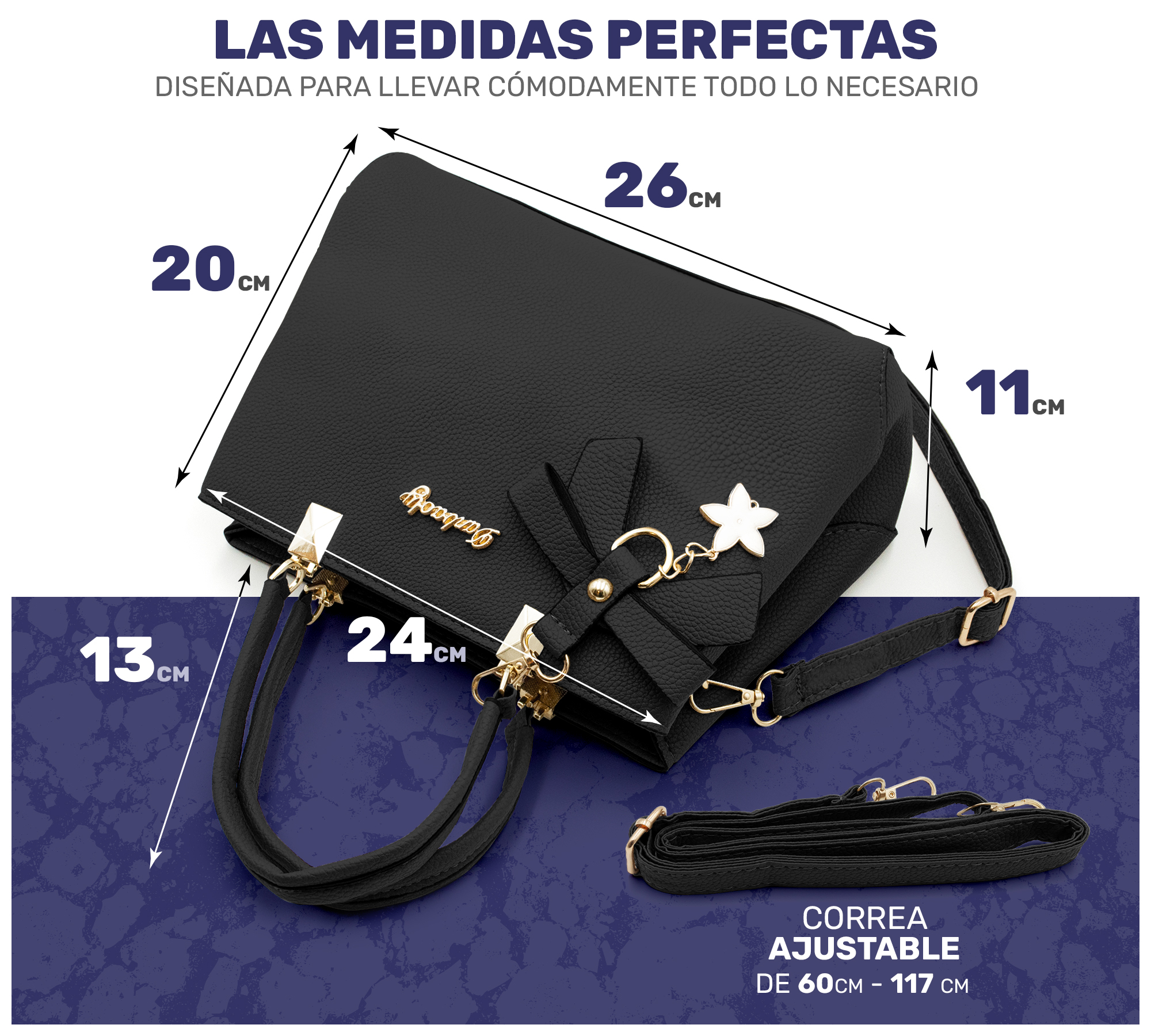 BOLSA DE MANO PARA MUJER BOLSO DE MODA AL HOMBRO CROSSBODY ELEGANTE CASUAL
