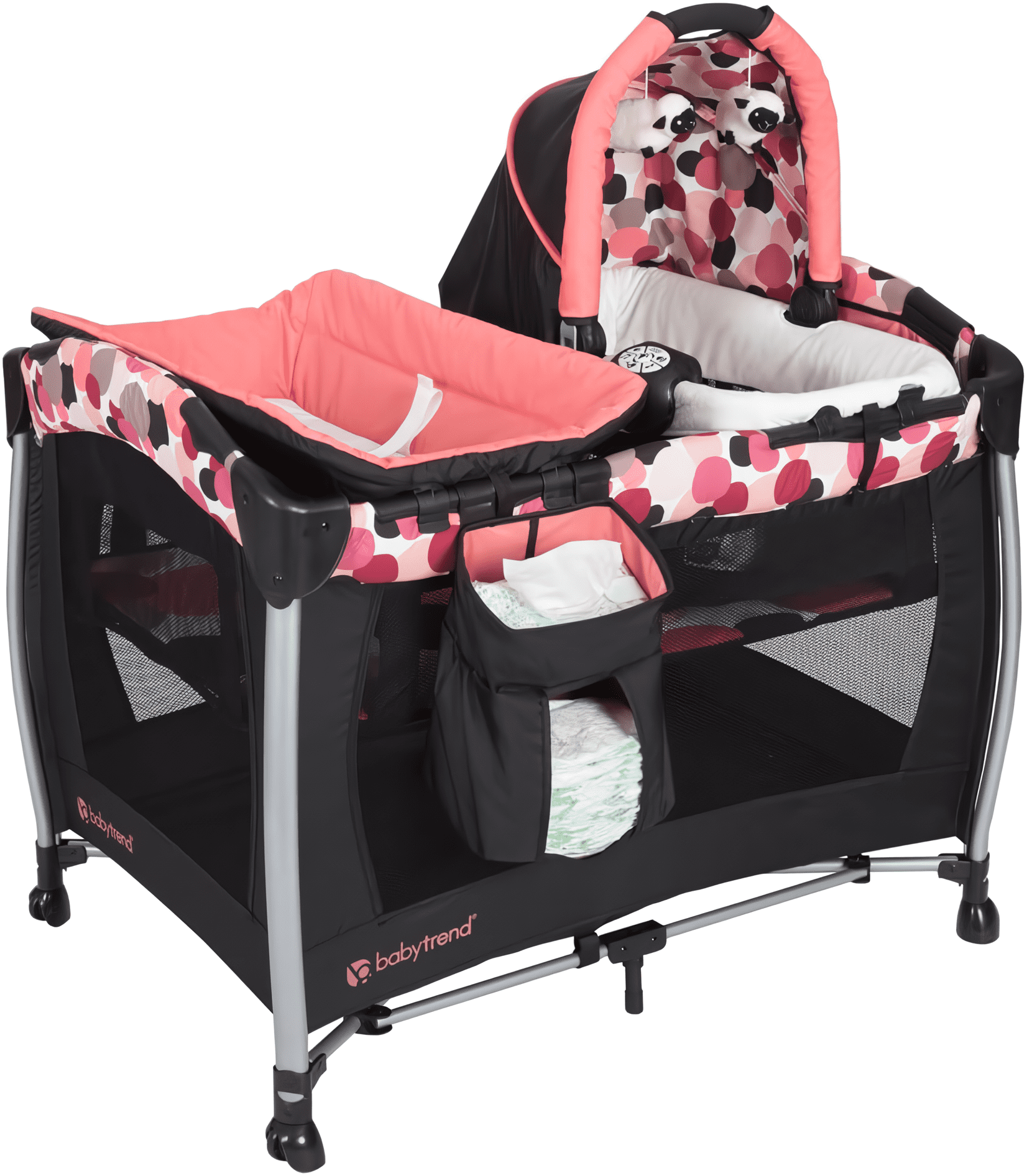 Cuna Corral Para Bebé Baby Trend Resort Moisés Y Cambiador