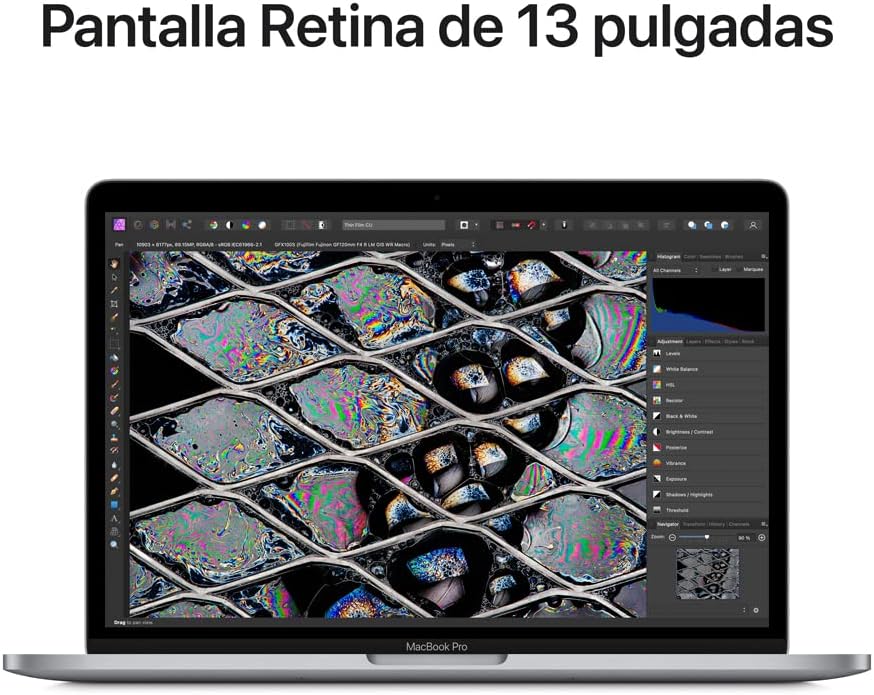 Apple MacBook Pro Chip M2 8 CPU 10 GPU RAM 8GB SSD 256GB Retina 13.3"-Gris Espacial