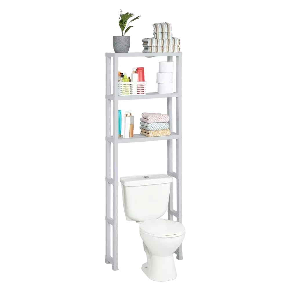 Mueble Organizador Baño Rack Estante Sanitario De Plastico