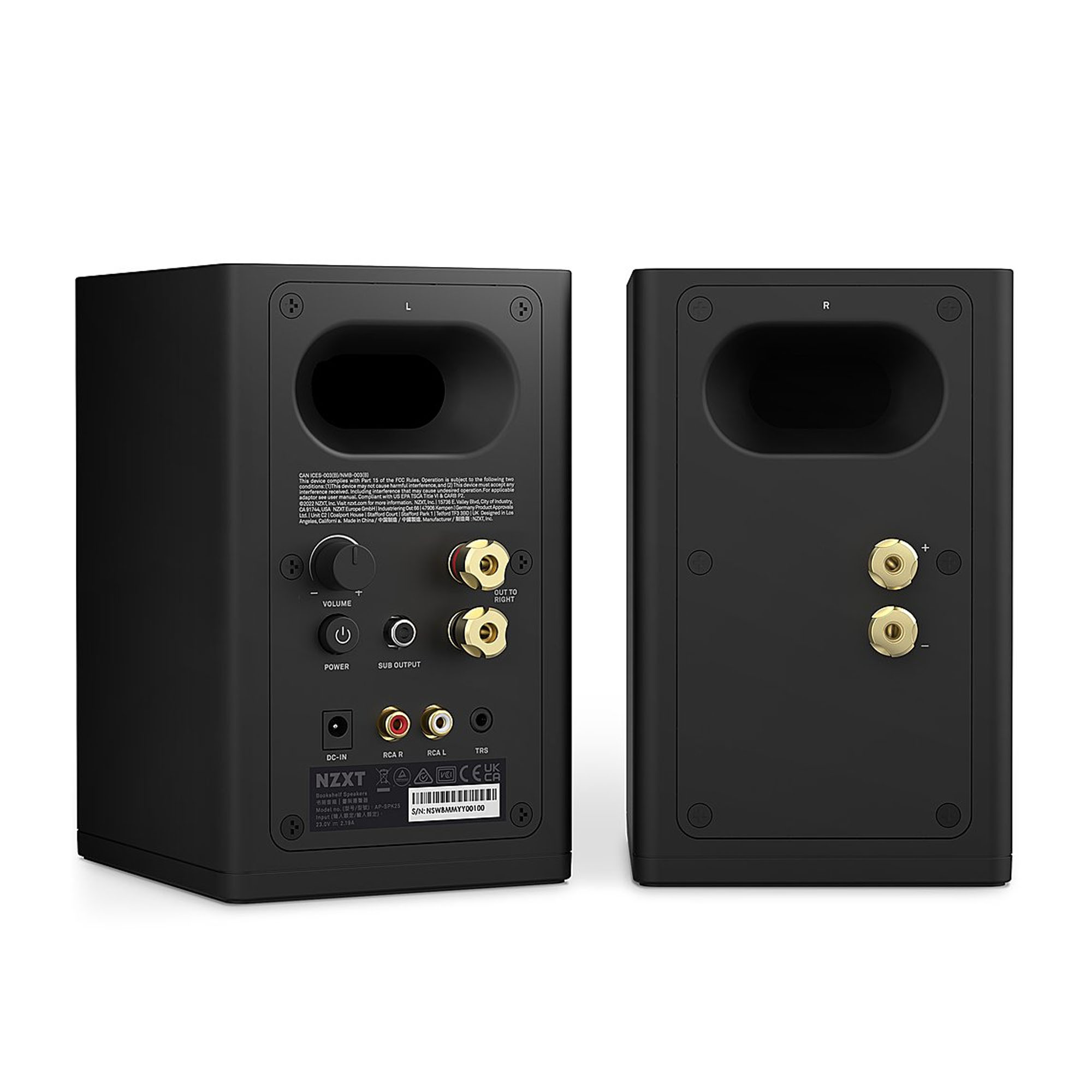 Altavoces Profesionales Nzxt AP-SPKB2-US 70Hz-20Khz 40W Negro.