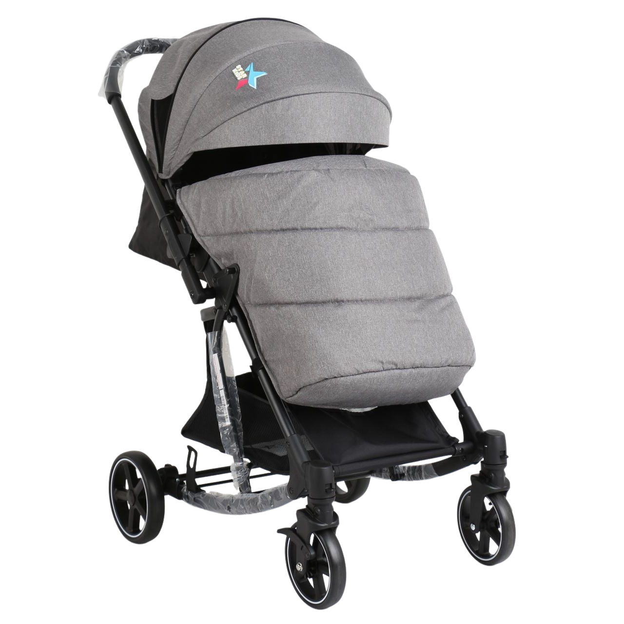 Carriola Para Bebé Starkids Naos Convertible A Mecedora Gris