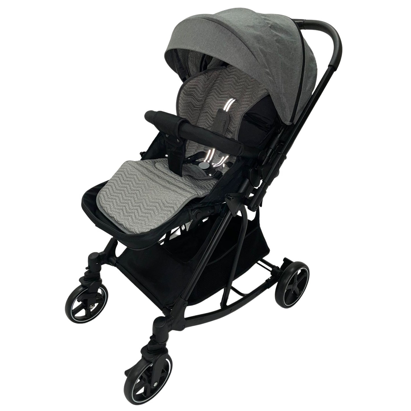 Carriola Para Bebé Starkids Naos Convertible A Mecedora Gris
