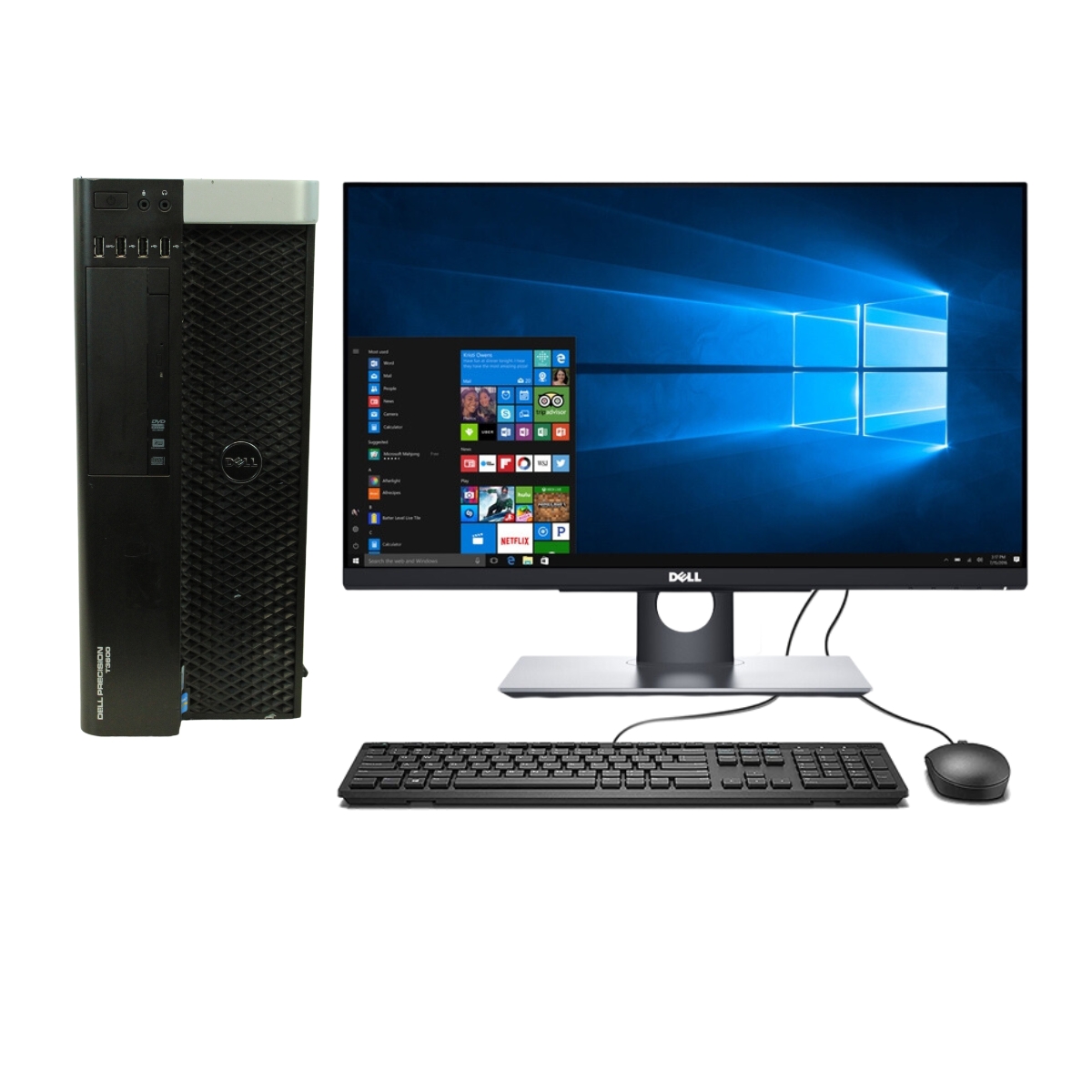 DELL PRECISION T3600 XEON TORRE 16 RAM/240 SSD + 4 GB DE VIDEO/ MONITOR DE 22¨ (REACONDICIONADO GRADO A)