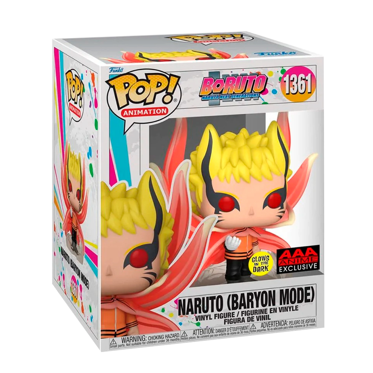 Funko Pop Naruto Modo Baryon #1361 Glow Boruto Siguiente Generacion Anime Manga Figura Original