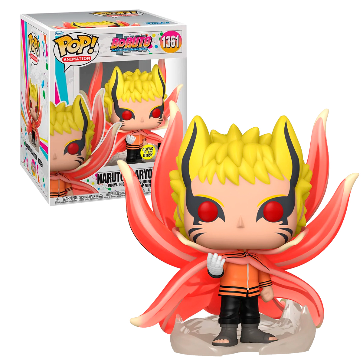 Funko Pop Naruto Modo Baryon #1361 Glow Boruto Siguiente Generacion Anime Manga Figura Original