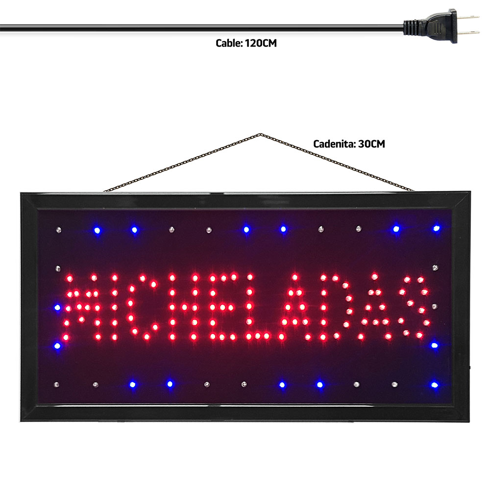Letrero Publicitario Luminoso Led de Micheladas / Master / ML-LET-MICHELAD
