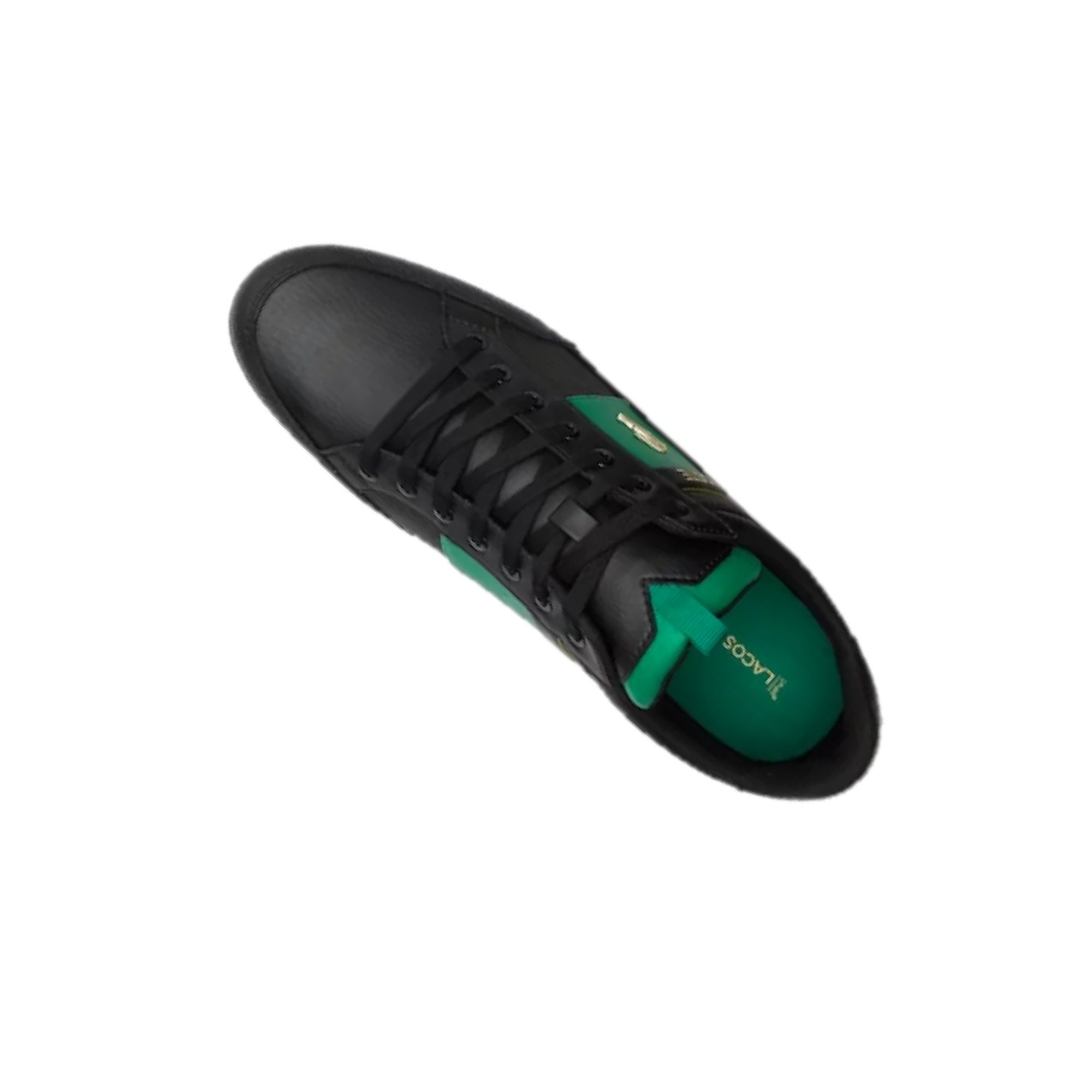 Tenis Lacoste Chaymon 0120 Negro con Verde Hombre Originales 740CMA00431B4