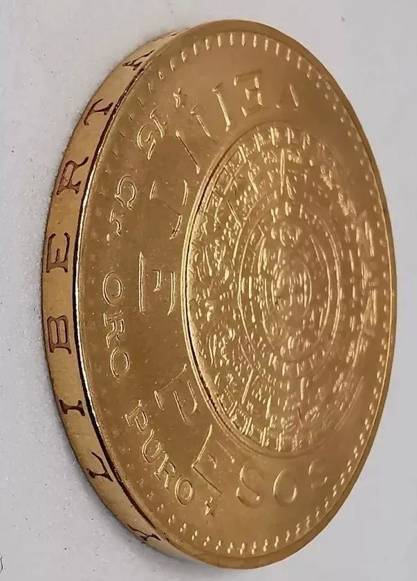 Moneda Azteca Oro $20 pesos Original 1959 Sin Circular Nueva.