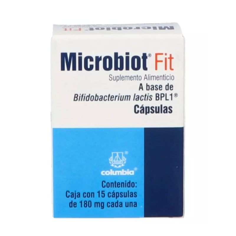 Microbiot fit suplemento alimenticio con 15 cápsulas