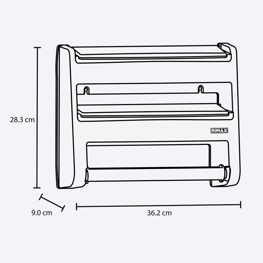 Portarrollos Organizador De Cocina 3 Niveles Gran Calidad