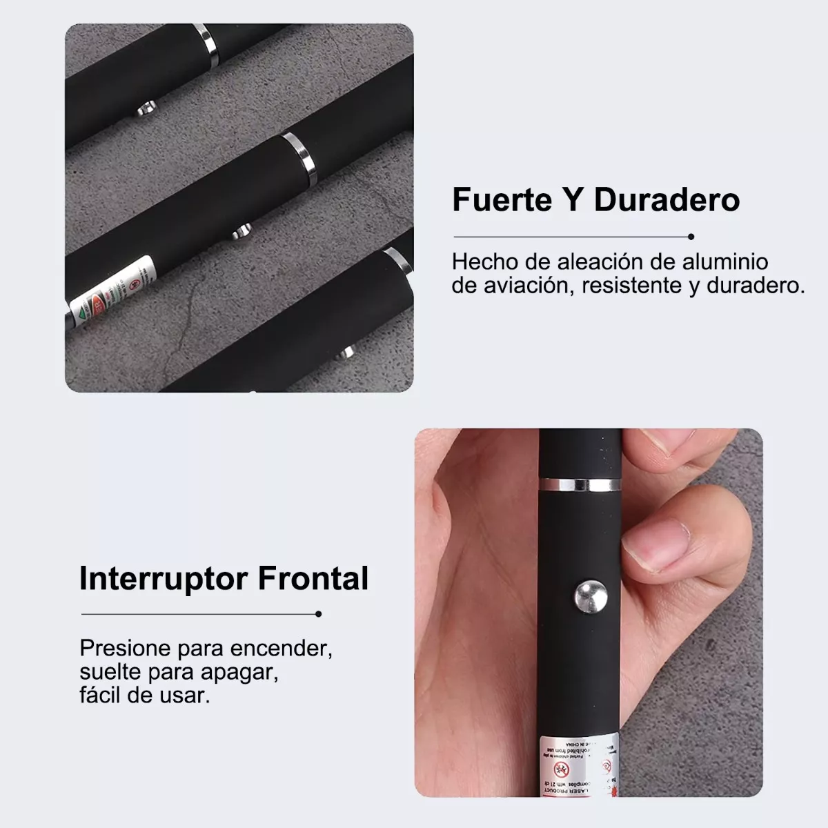 Kit Apuntador Laser Verde Violeta Rojo 5 Pza