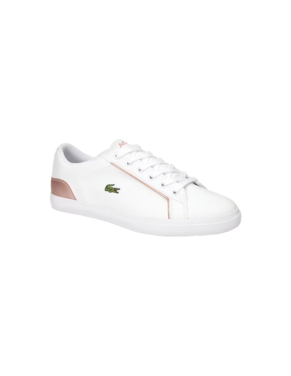 TENIS LEROND 319 2 CUJ BLANCO CON ROSA METALICO 7-38CUJ0012B53
