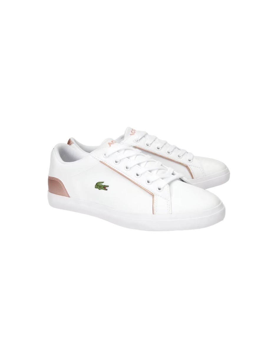TENIS LEROND 319 2 CUJ BLANCO CON ROSA METALICO 7-38CUJ0012B53