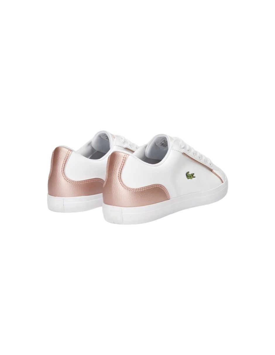 TENIS LEROND 319 2 CUJ BLANCO CON ROSA METALICO 7-38CUJ0012B53