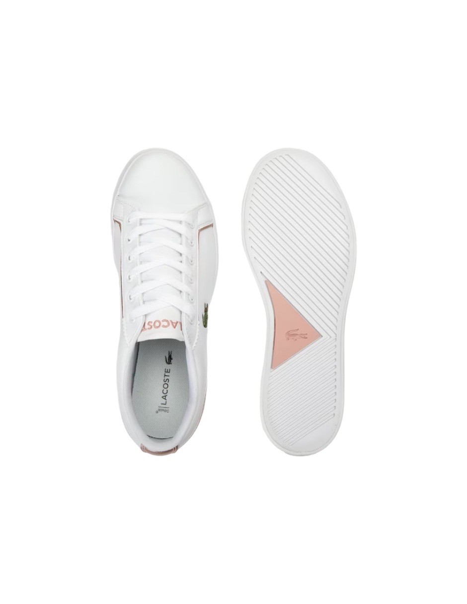 TENIS LEROND 319 2 CUJ BLANCO CON ROSA METALICO 7-38CUJ0012B53
