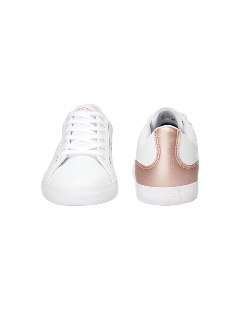 TENIS LEROND 319 2 CUJ BLANCO CON ROSA METALICO 7-38CUJ0012B53