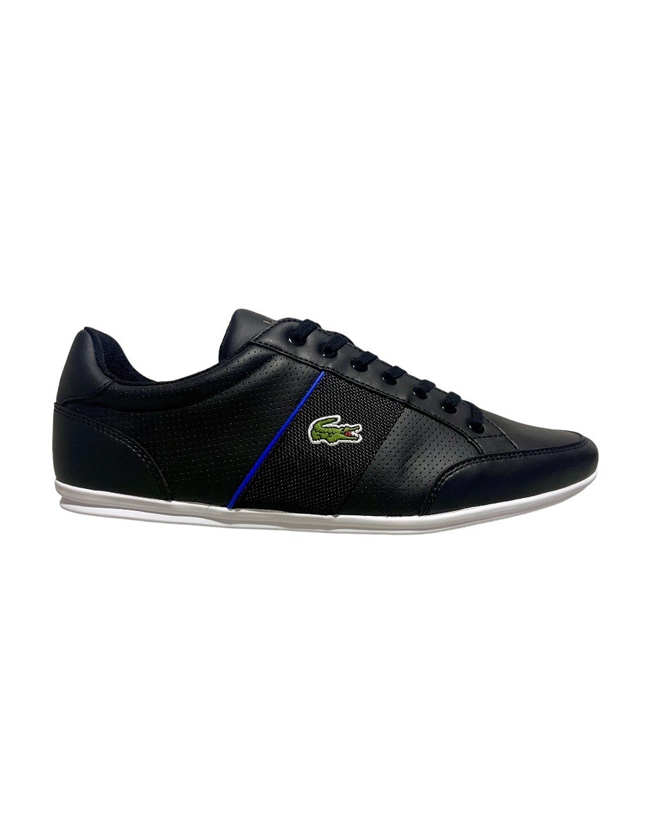 TENIS LACOSTE NIVOLOR NEGRO CON AZUL 74CMA00580011