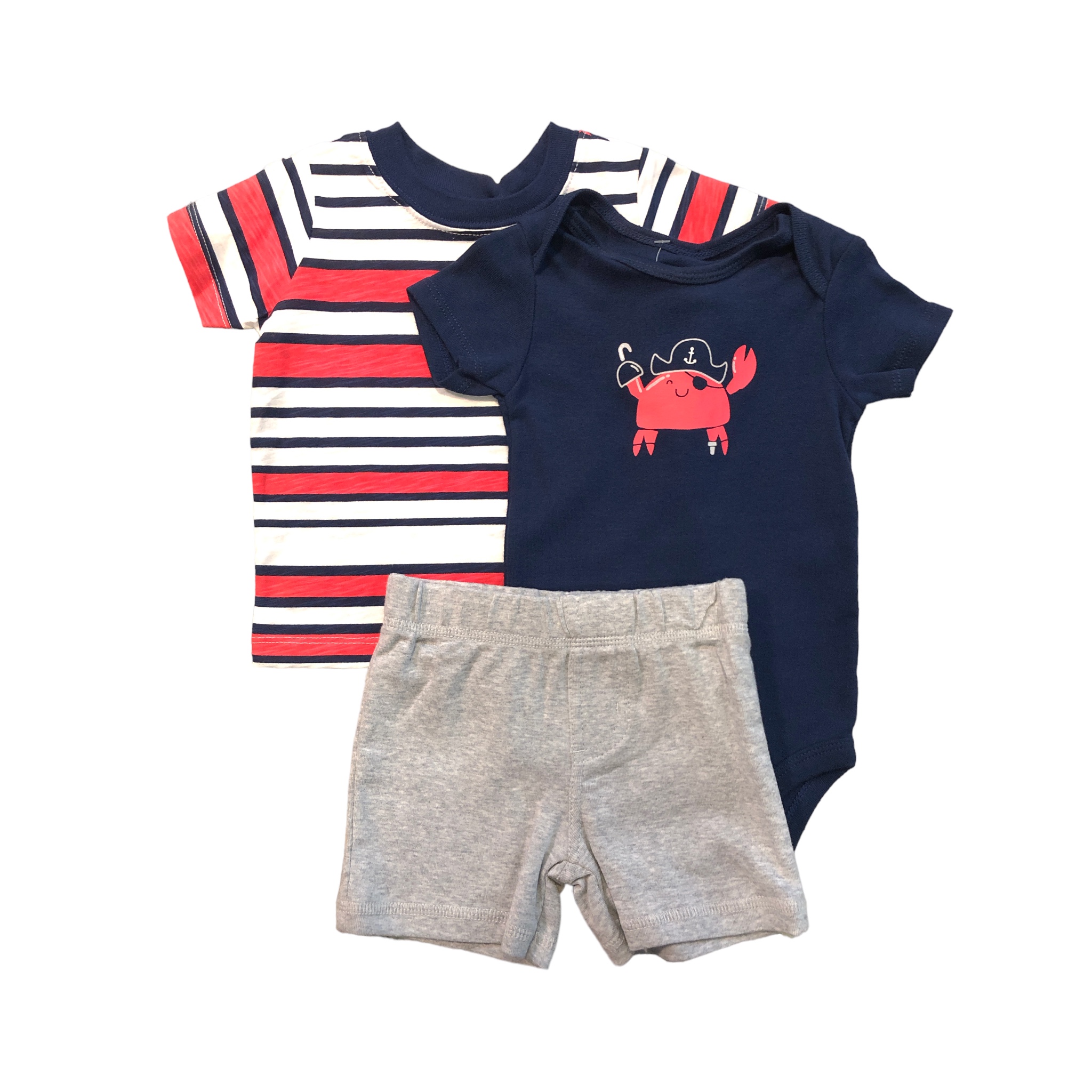 Conjunto de 3 piezas De Pequeños Personajes Cangrejo Carters.