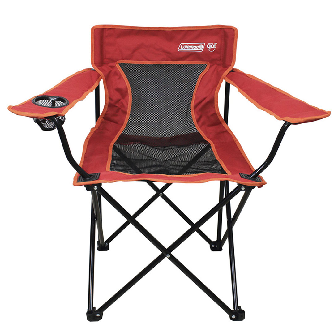 SILLA PLEGABLE CON BRAZOS GO ROJA COLEMAN