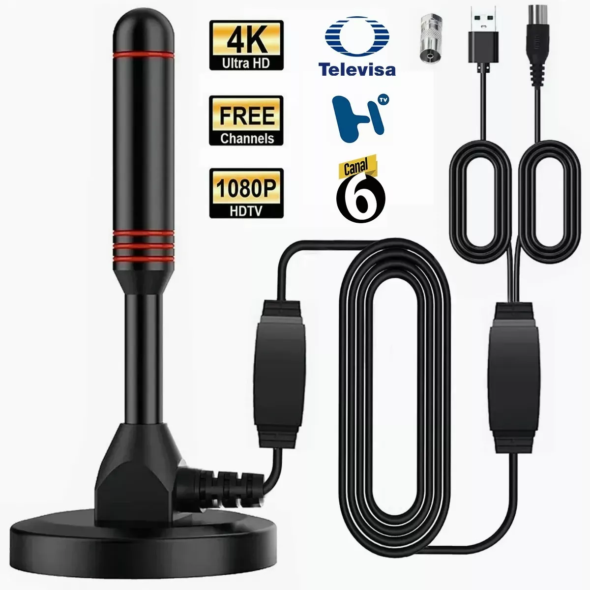 Antena De Tv Digital Para Interiores Antena Hdtv 4k 1080p