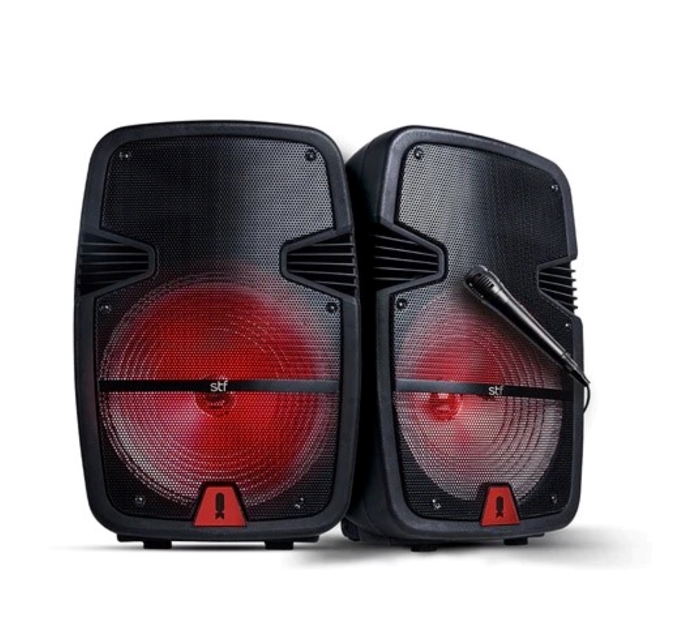 2 Bafle-par Bocina Inalámbrica Stf Boom Xl 2.0 8 Pulgadas