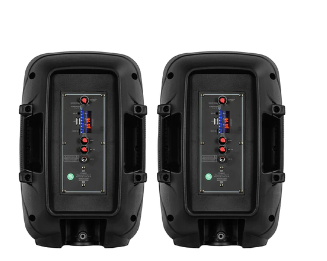 2 Bafle-par Bocina Inalámbrica Stf Boom Xl 2.0 8 Pulgadas