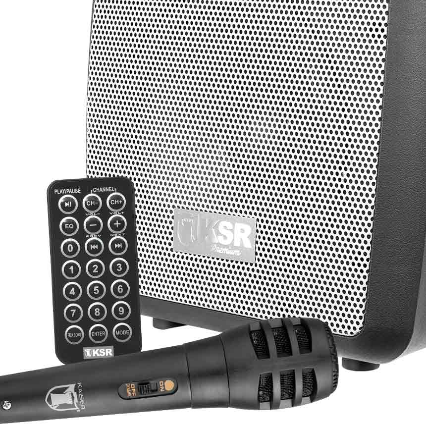 Bocina Kaiser Premium Portátil Con Bluetooth, Control, Microfono