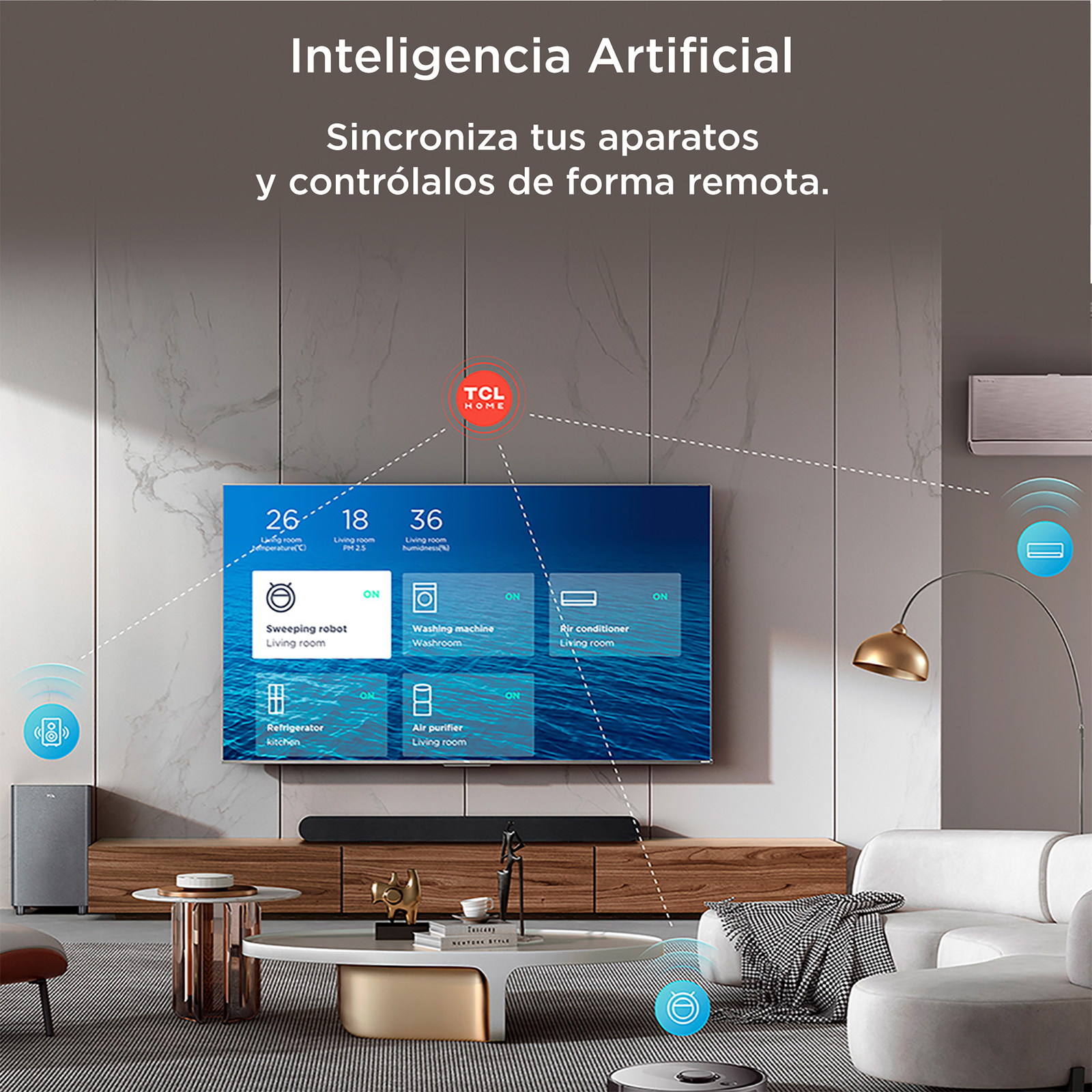 Pantalla TCL 65" MiniLED IMAX 4K HDR Google TV 65QM850G Smart TV