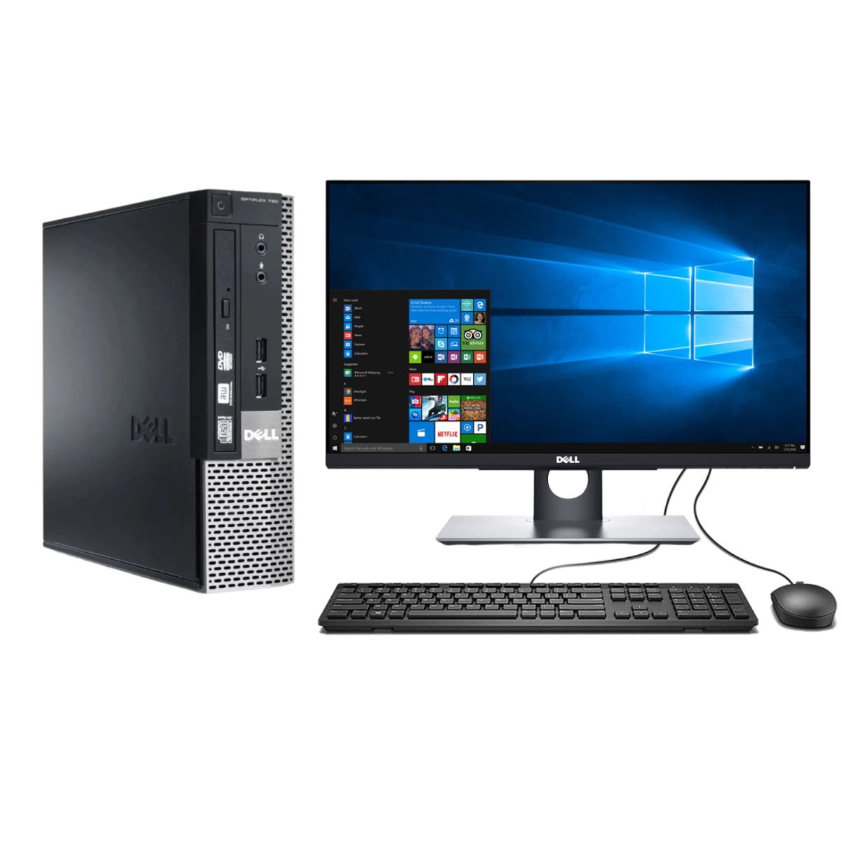 DELL OPTIPLEX 780 CORE 2 DUO DT 4 RAM/240 SSD/MONITOR DE 22¨ (REACONDICIONADO GRADO A)
