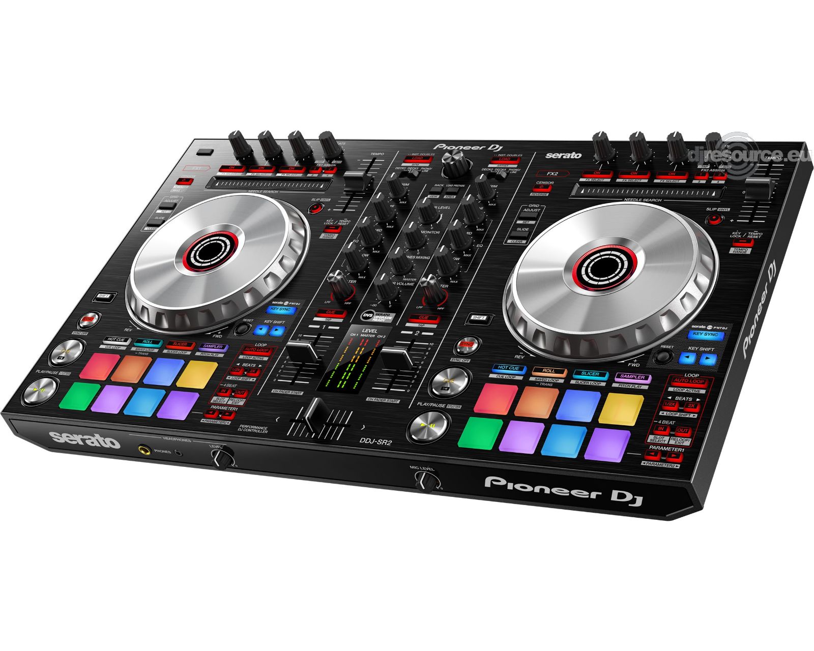 Controlador PIONEER DDJ-SR2 Serato/2 Canales/2 Platos/XLR/USB, PLUG