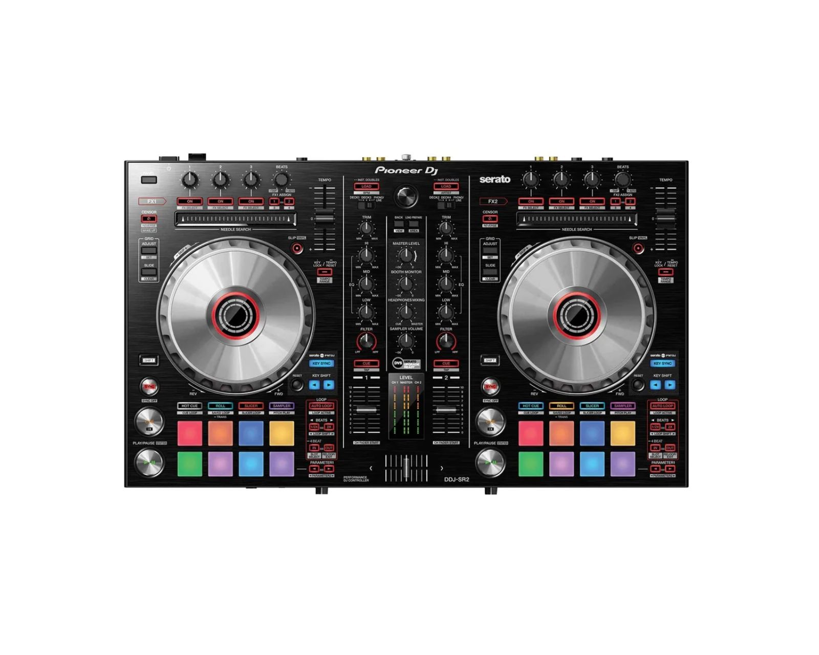 Controlador PIONEER DDJ-SR2 Serato/2 Canales/2 Platos/XLR/USB, PLUG