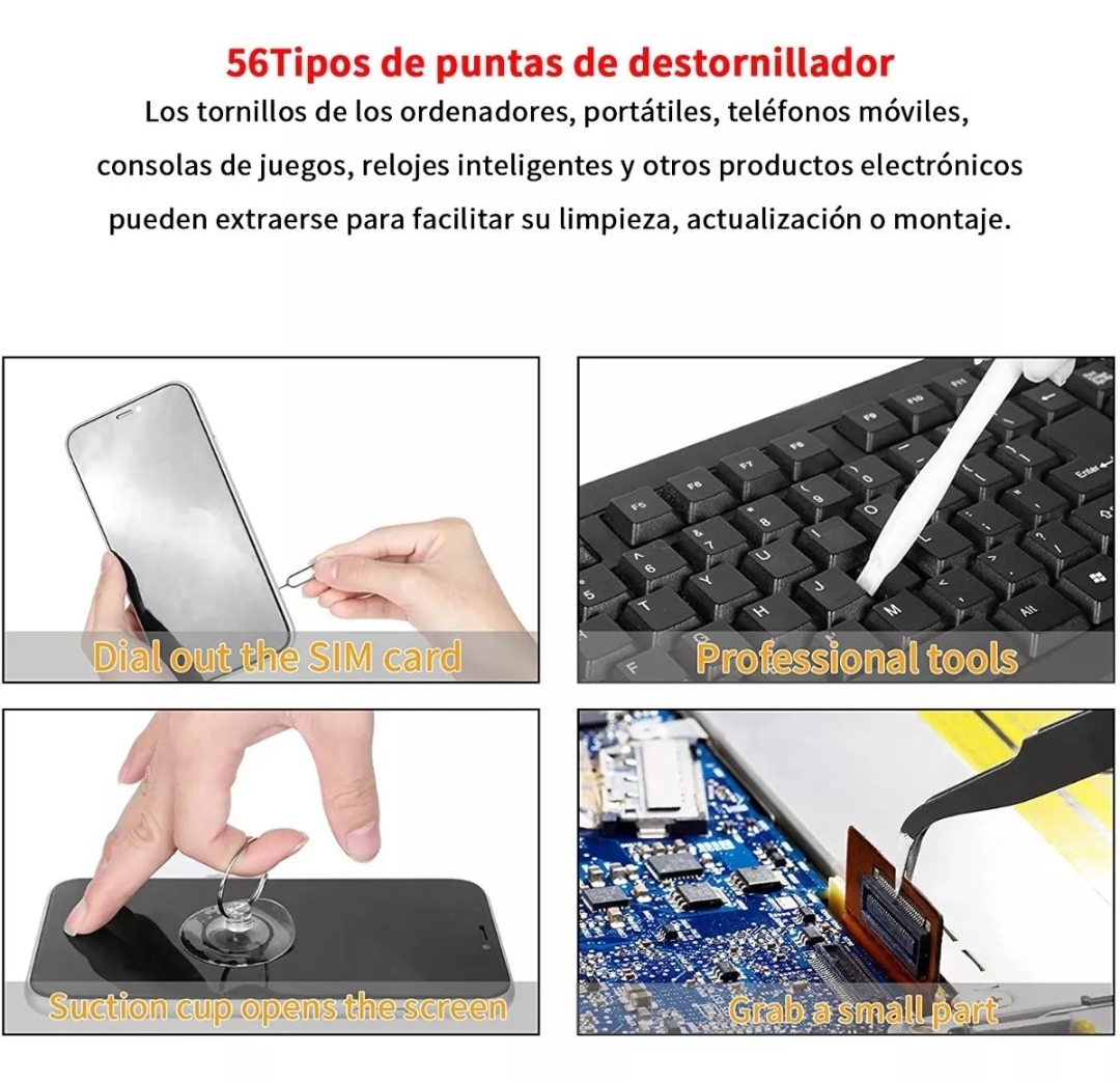 Kit De Desarmadores Y Herramientas De Precisión 115 En 1