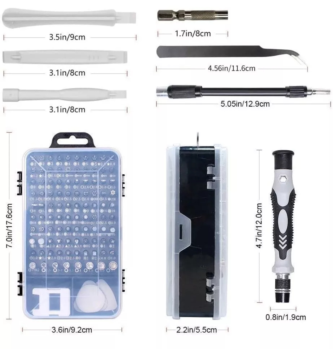 Kit De Desarmadores Y Herramientas De Precisión 115 En 1