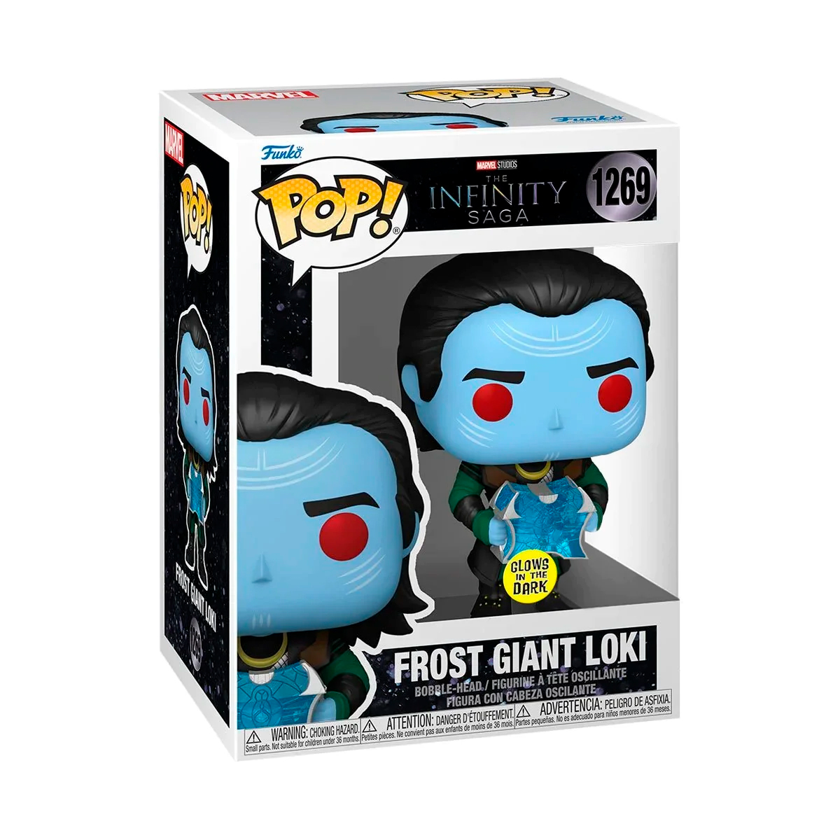 Funko Pop Loki Gigante De Hielo #1269 Glow Saga Del Infinito Marvel Fig Original