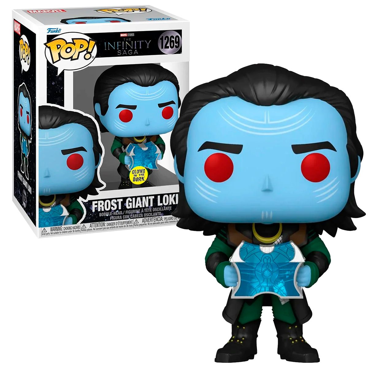 Funko Pop Loki Gigante De Hielo #1269 Glow Saga Del Infinito Marvel Fig Original